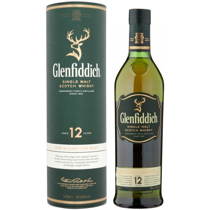 Виски "Glenfiddich" 12 Years Old, in tube, 0.75 л