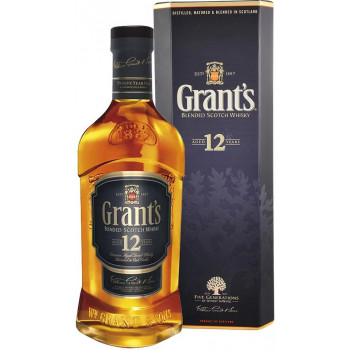 Виски "Grant`s" 12 years old, gift box, 0.75 л